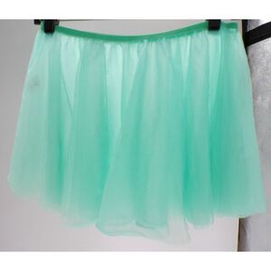 Dance  Skirt Main Street Dancewear Teal Large Adult Ballet Pull On Pointe Chiffo